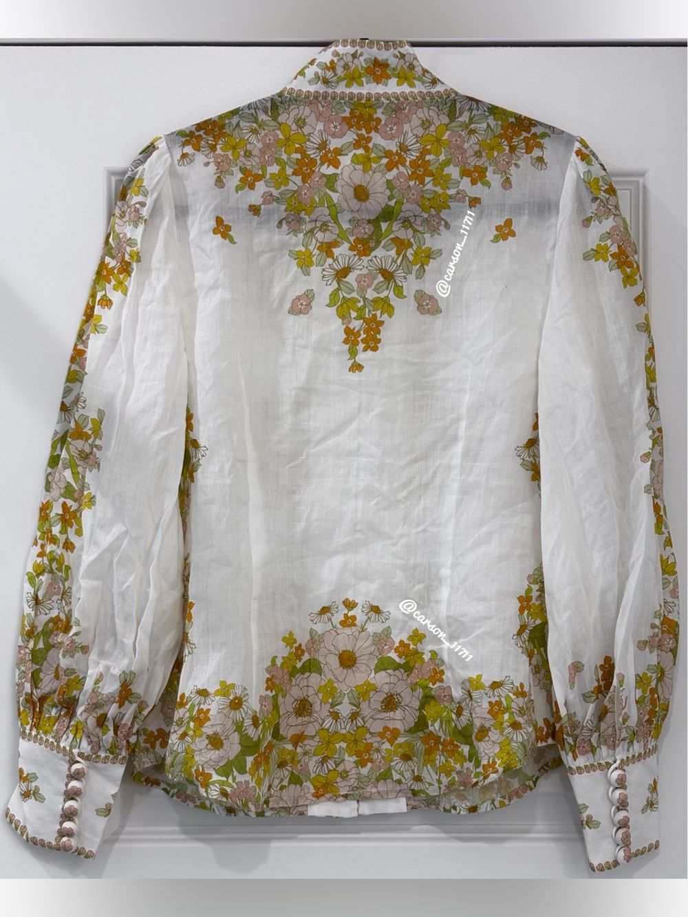 Zimmermann Super Eight Meadow Pink Shirt - Picture 10 of 10